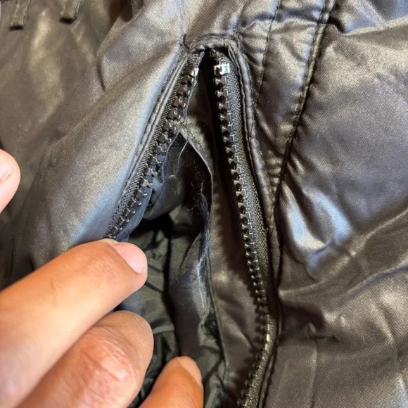 Vintage UPSTREAM RACING DIVISION Mens Bomber Jacket Black‎ Shiny Retro Style L